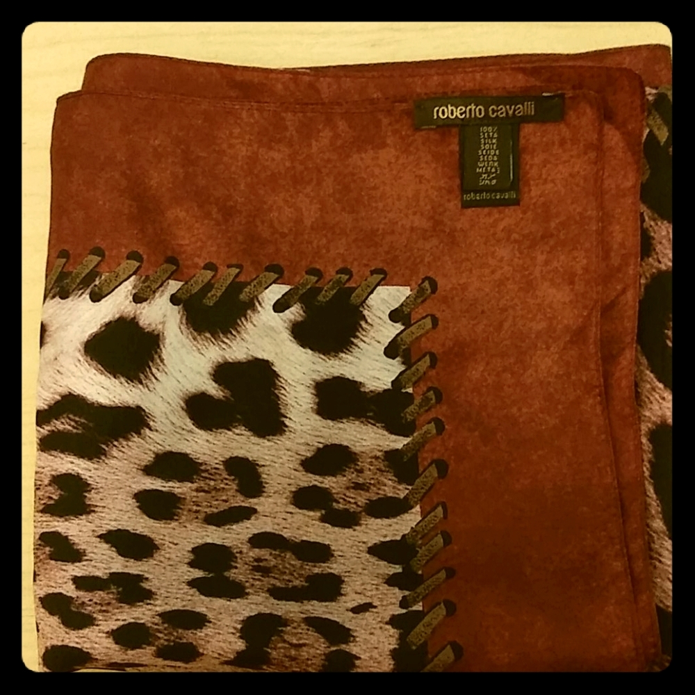 Roberto Cavalli Silk Scarf